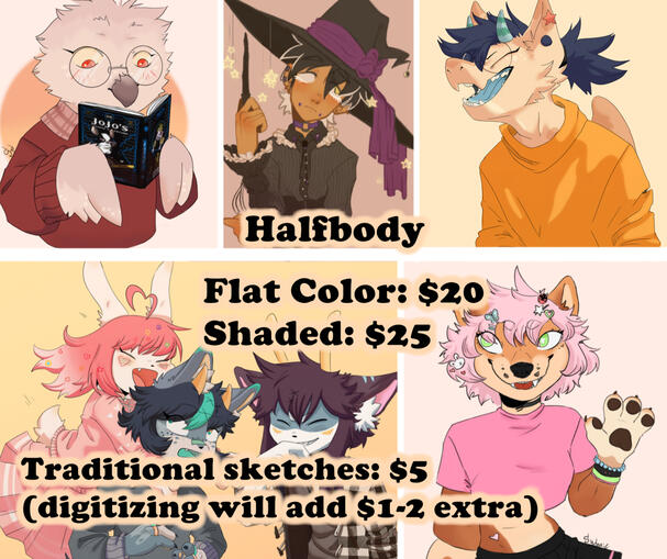 Halfbody Prices
